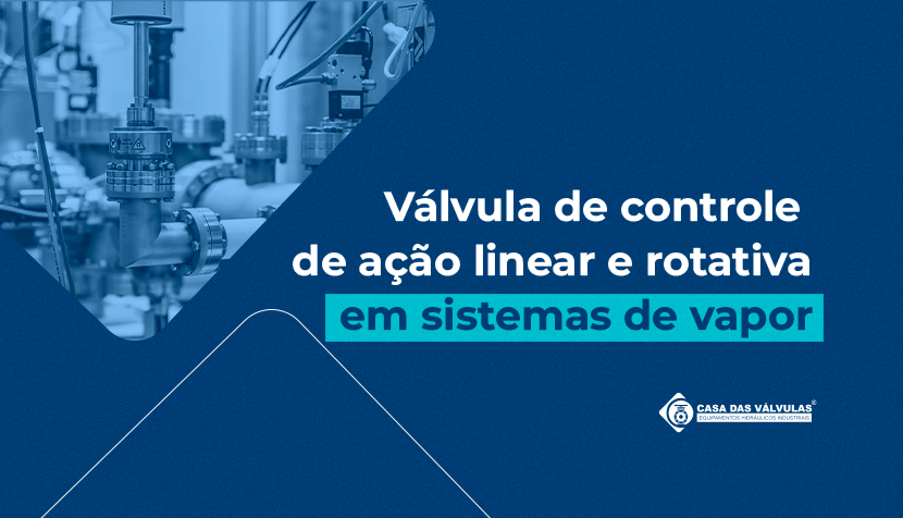 Válvula de controle de ação linear e rotativa em sistemas de vapor